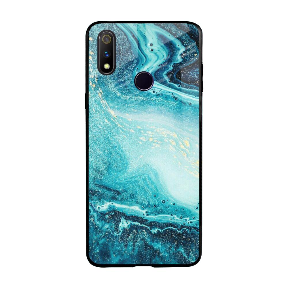 Sea Water Realme 3 Pro Glass Back Cover Online