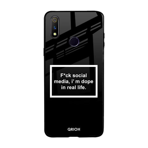 Dope In Life Realme 3 Pro Glass Back Cover Online
