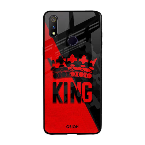 I Am A King Realme 3 Pro Glass Back Cover Online