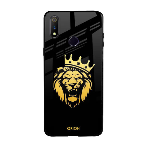 Lion The King Realme 3 Pro Glass Back Cover Online