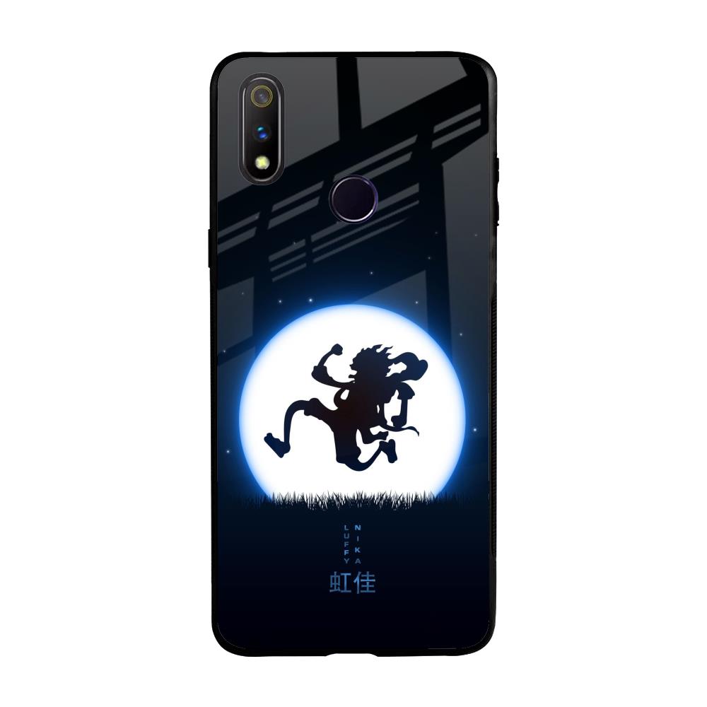 Luffy Nika Realme 3 Pro Glass Back Cover Online