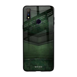 Green Leather Realme 3 Pro Glass Back Cover Online