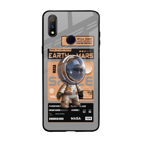 Space Ticket Realme 3 Pro Glass Back Cover Online
