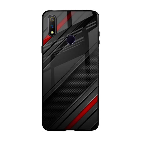 Modern Abstract Realme 3 Pro Glass Back Cover Online