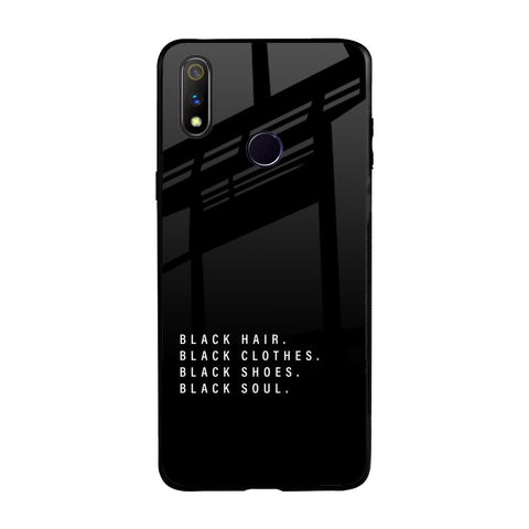 Black Soul Realme 3 Pro Glass Back Cover Online