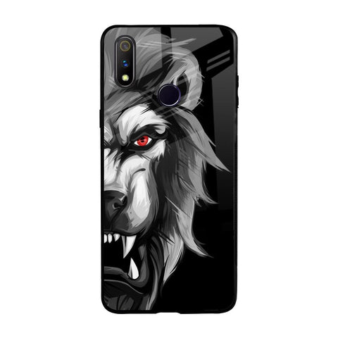 Wild Lion Realme 3 Pro Glass Back Cover Online