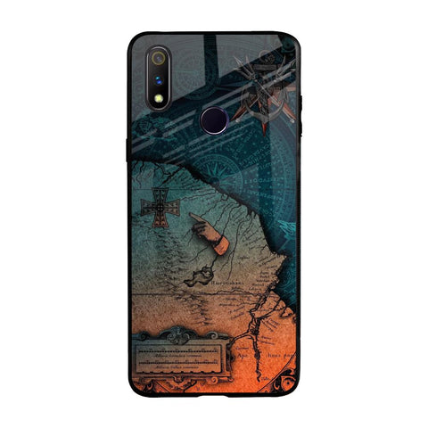 Geographical Map Realme 3 Pro Glass Back Cover Online