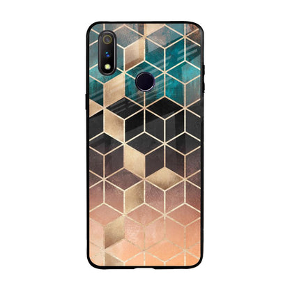 Bronze Texture Realme 3 Pro Glass Back Cover Online