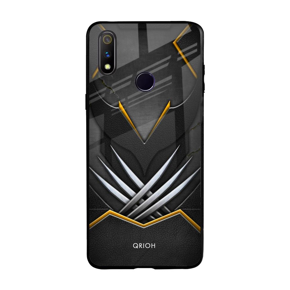Black Warrior Realme 3 Pro Glass Back Cover Online