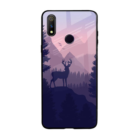 Deer In Night Realme 3 Pro Glass Cases & Covers Online