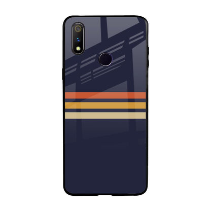 Tricolor Stripes Realme 3 Pro Glass Cases & Covers Online
