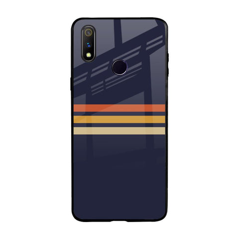 Tricolor Stripes Realme 3 Pro Glass Cases & Covers Online