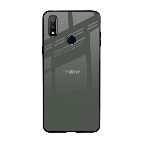Charcoal Realme 3 Pro Glass Back Cover Online