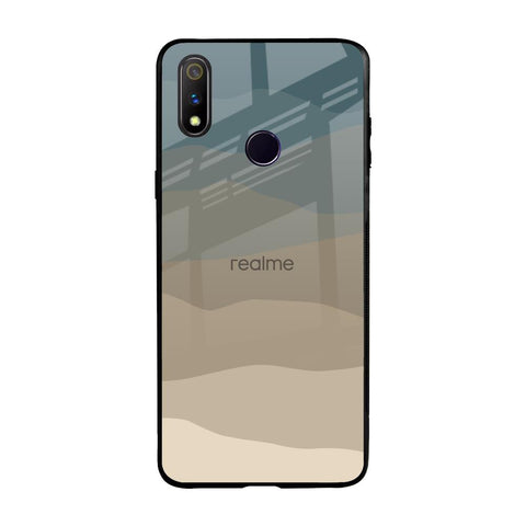 Abstract Mountain Pattern Realme 3 Pro Glass Back Cover Online