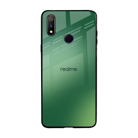 Green Grunge Texture Realme 3 Pro Glass Back Cover Online