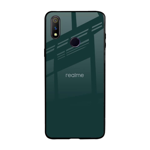 Olive Realme 3 Pro Glass Back Cover Online