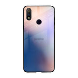 Blue Mauve Gradient Realme 3 Pro Glass Back Cover Online