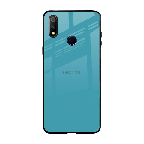 Oceanic Turquiose Realme 3 Pro Glass Back Cover Online