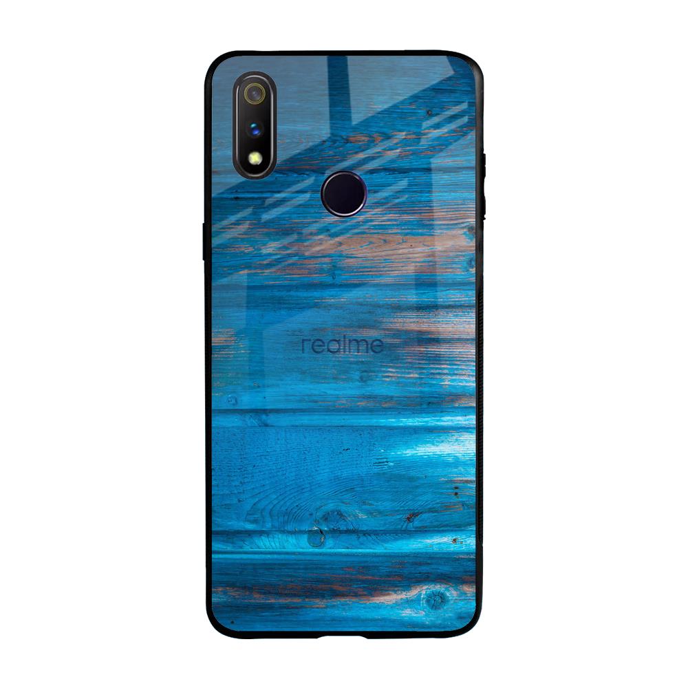 Patina Finish Realme 3 Pro Glass Back Cover Online