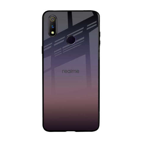 Grey Ombre Realme 3 Pro Glass Back Cover Online