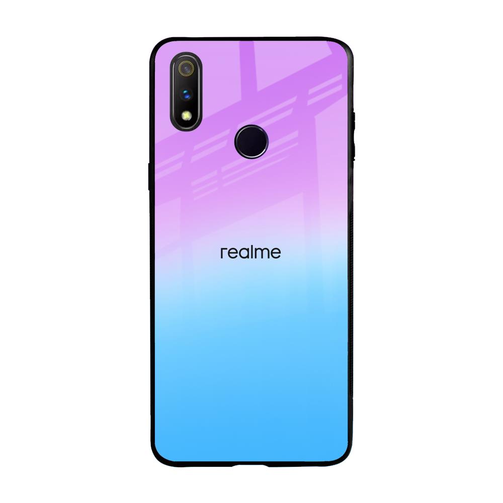 Unicorn Pattern Realme 3 Pro Glass Back Cover Online