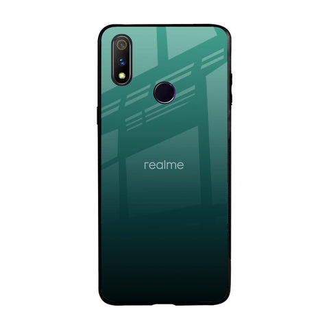 Palm Green Realme 3 Pro Glass Back Cover Online