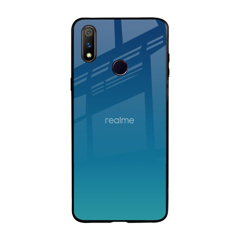Celestial Blue Realme 3 Pro Glass Back Cover Online