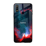 Brush Art Realme 3 Pro Glass Back Cover Online