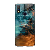 Golden Splash Realme 3 Pro Glass Back Cover Online
