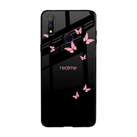 Fly Butterfly Realme 3 Pro Glass Back Cover Online
