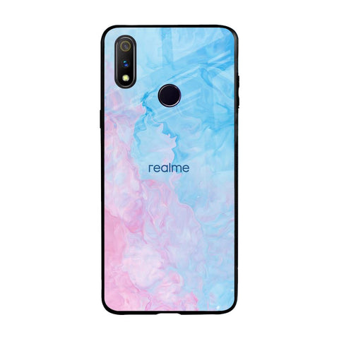 Mixed Watercolor Realme 3 Pro Glass Back Cover Online