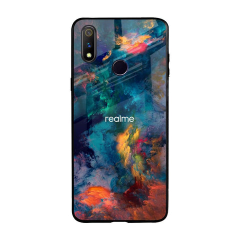 Colored Storm Realme 3 Pro Glass Back Cover Online