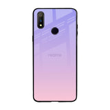 Lavender Gradient Realme 3 Pro Glass Back Cover Online