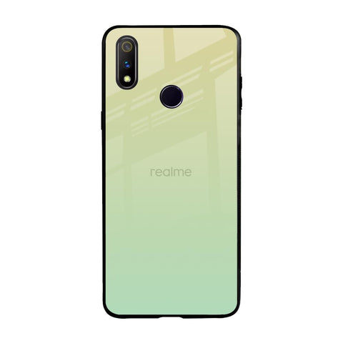 Mint Green Gradient Realme 3 Pro Glass Back Cover Online