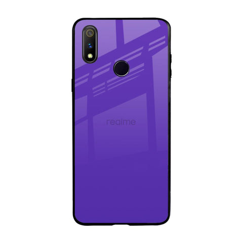 Amethyst Purple Realme 3 Pro Glass Back Cover Online