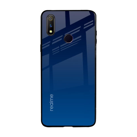 Very Blue Realme 3 Pro Glass Back Cover Online