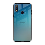Sea Theme Gradient Realme 3 Pro Glass Back Cover Online