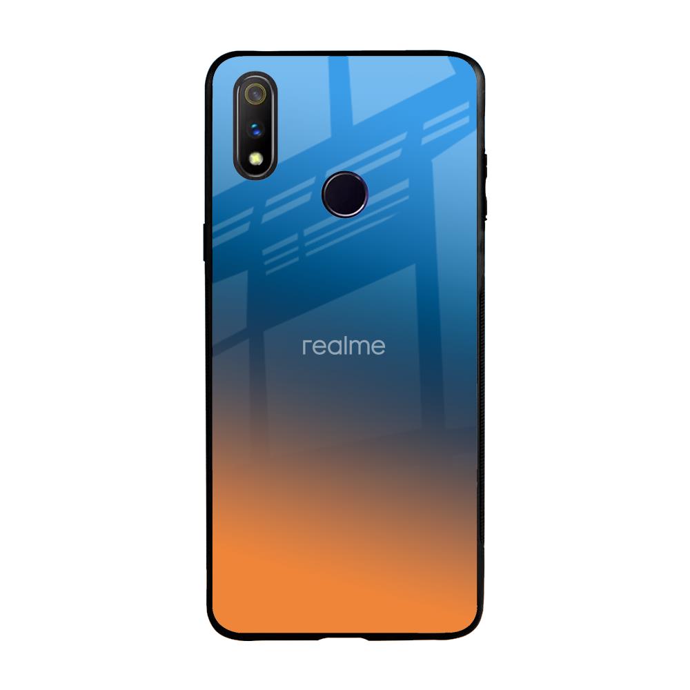 Sunset Of Ocean Realme 3 Pro Glass Back Cover Online