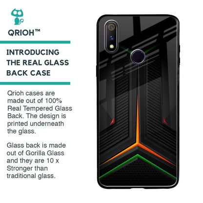 Modern Ultra Chevron Glass Case for Realme 3 Pro