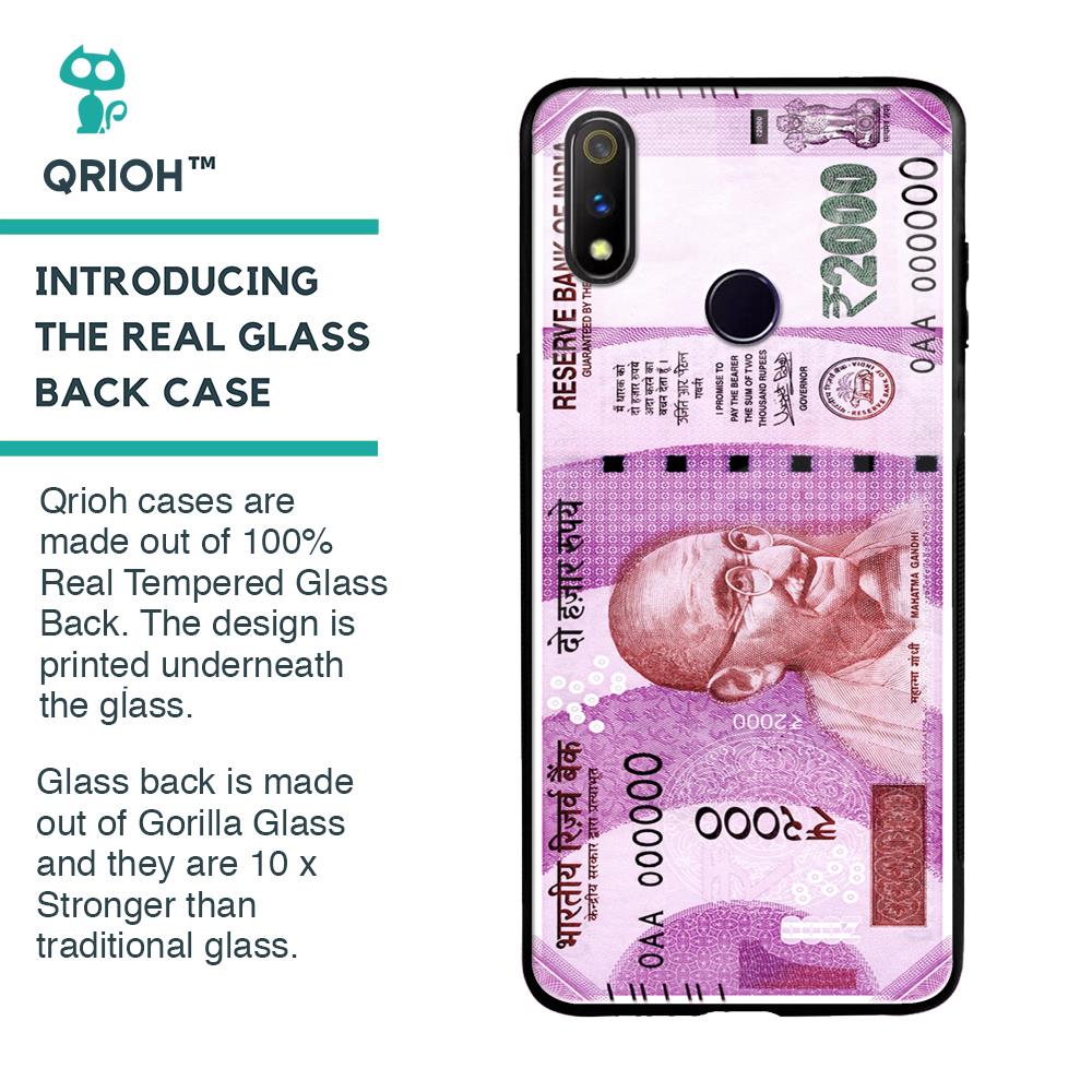 Stock Out Currency Glass Case for Realme 3 Pro