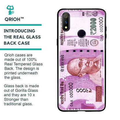 Stock Out Currency Glass Case for Realme 3 Pro