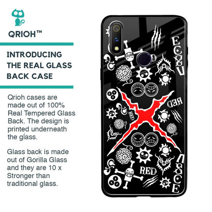 Red Zone Glass Case for Realme 3 Pro