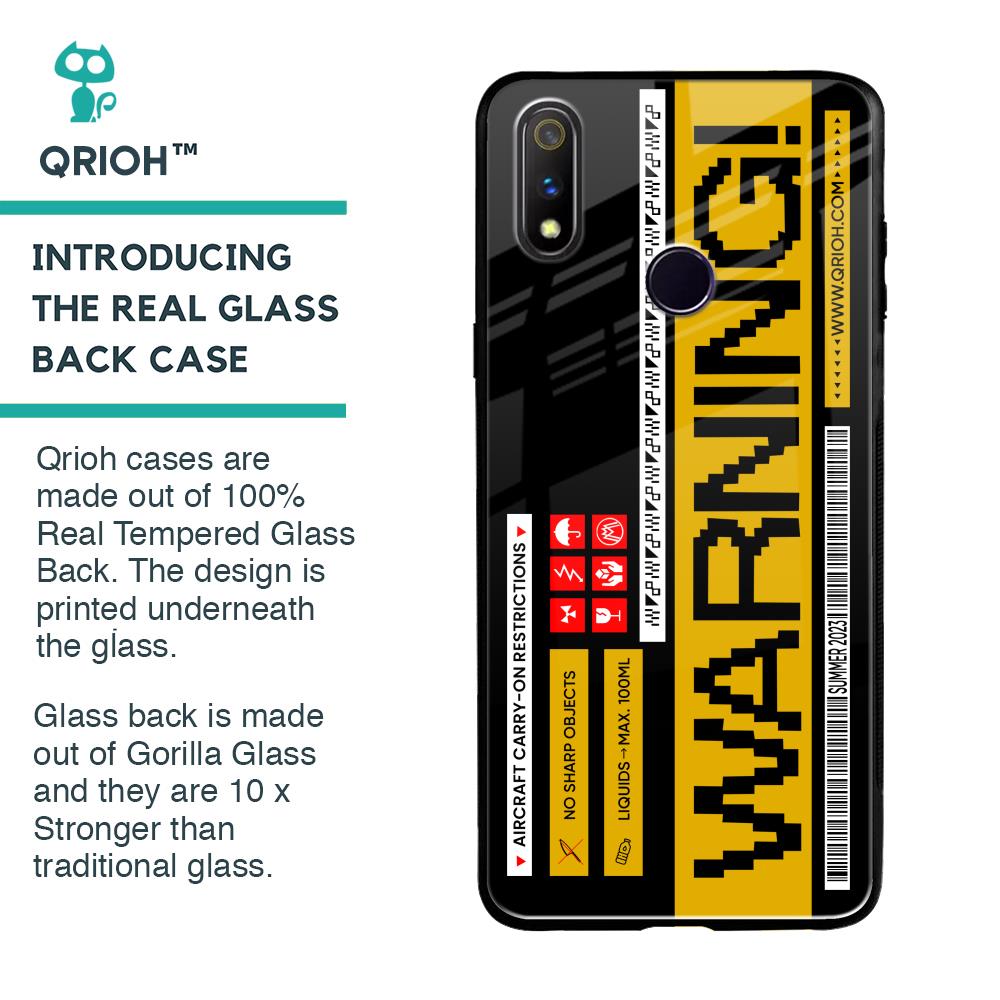 Aircraft Warning Glass Case for Realme 3 Pro