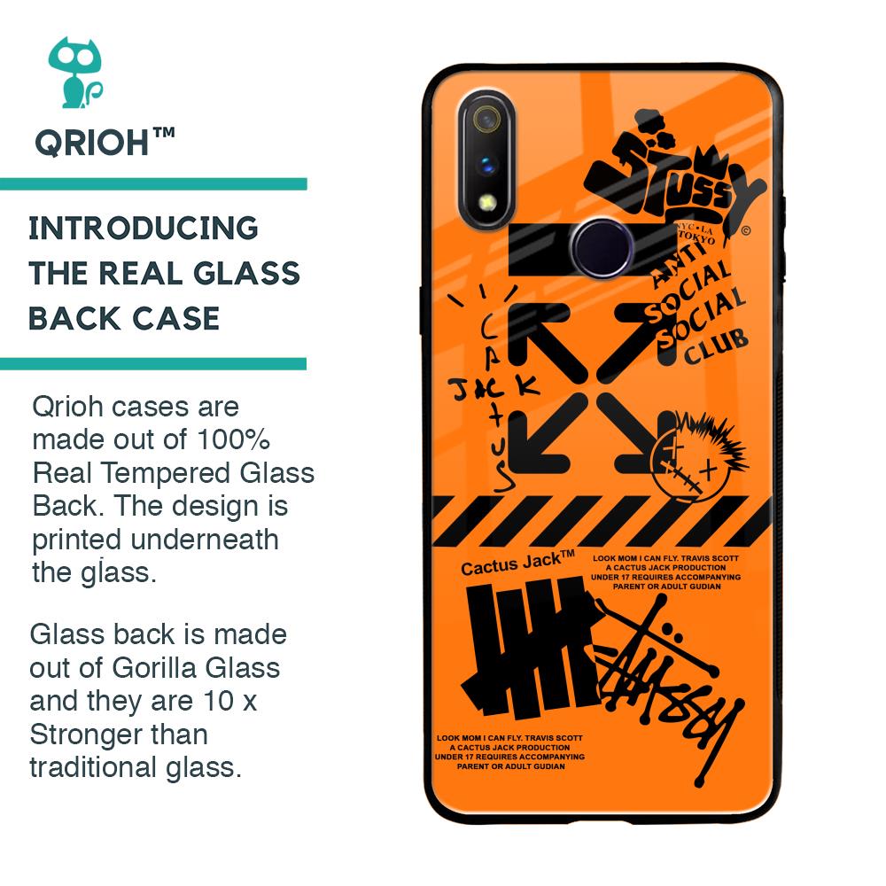 Anti Social Club Glass Case for Realme 3 Pro