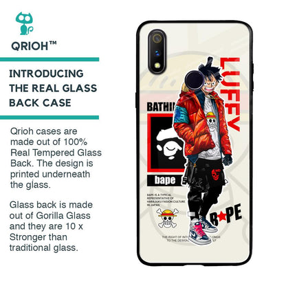 Bape Luffy Glass Case for Realme 3 Pro