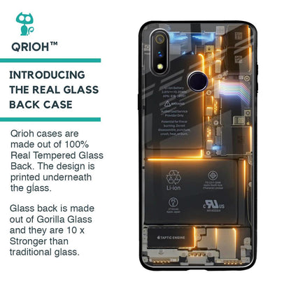 Glow Up Skeleton Glass Case for Realme 3 Pro