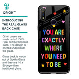 Magical Words Glass Case for Realme 3 Pro