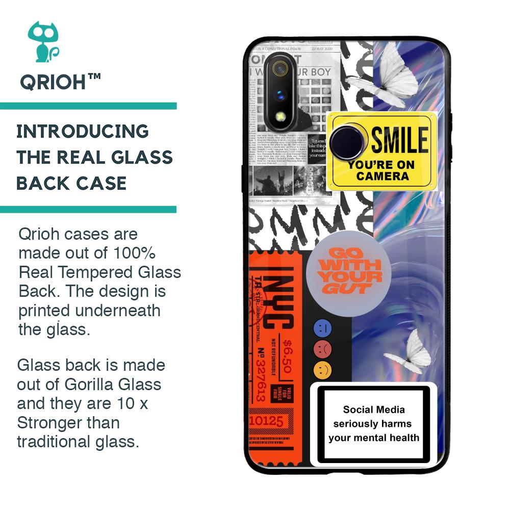 Smile for Camera Glass Case for Realme 3 Pro