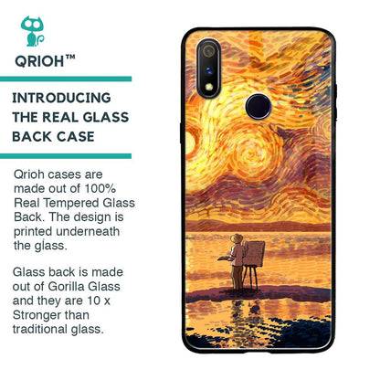 Sunset Vincent Glass Case for Realme 3 Pro