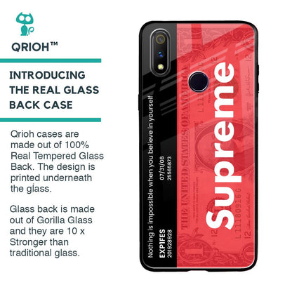 Supreme Ticket Glass Case for Realme 3 Pro